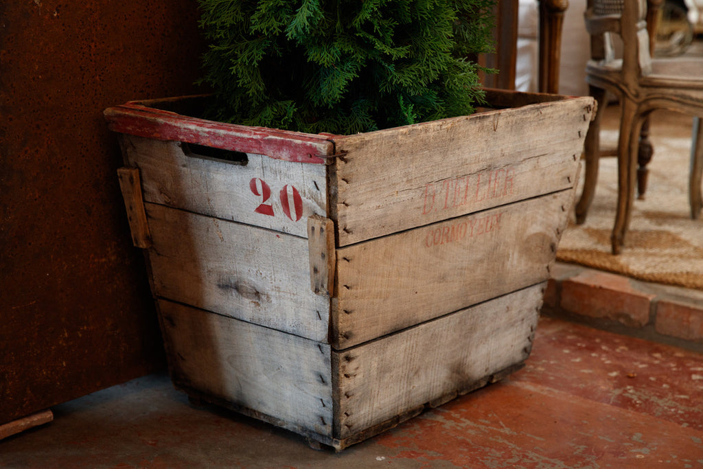 Large French Wooden Grape Harvest Crates