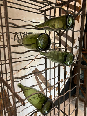 French Zinc Wine Bottle Cave/Rack