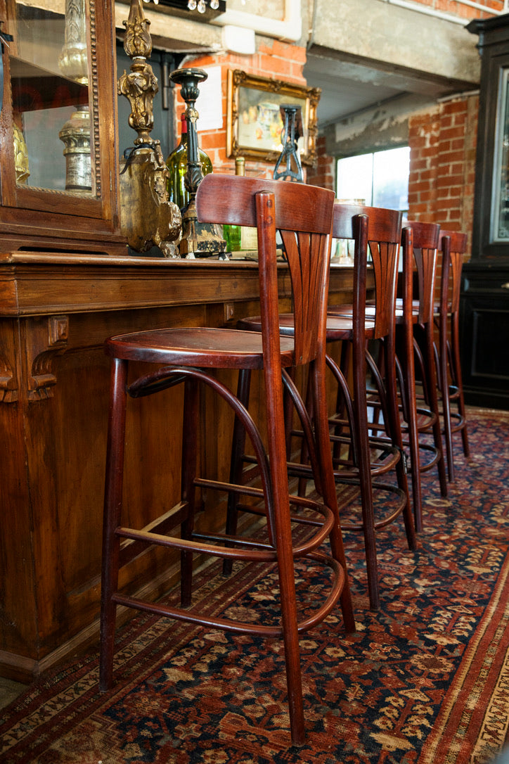 Wooden French Bistro Bar Chairs