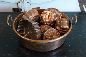 Vintage French Copper Cake/Jelly Moulds