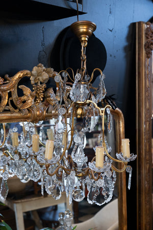 French 1950's Crystal Chandeliers