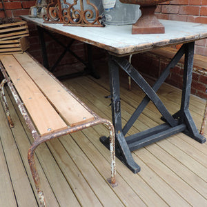 French Table & Bench Seats