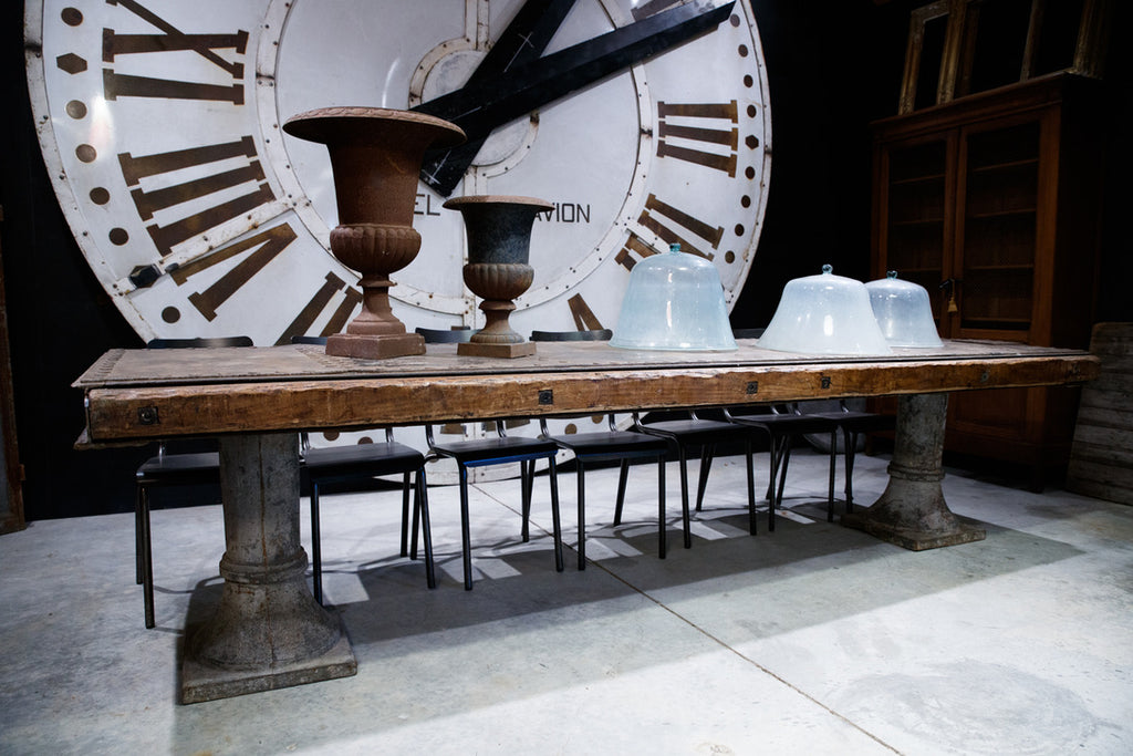 Industrial Steel French Channel Table