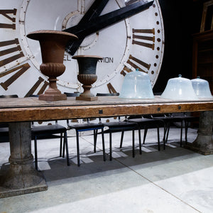 Industrial Steel French Channel Table