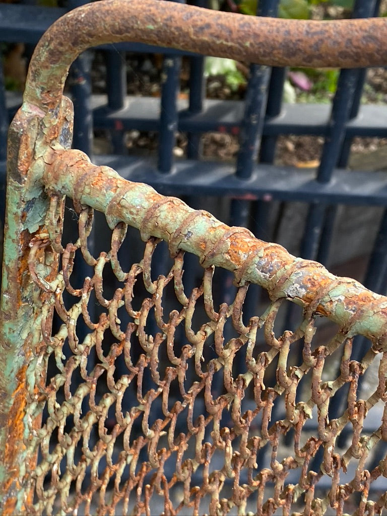 Vintage French Parisian Metal Chairs