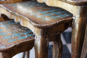 Beautiful French Florentine Nest Of Tables