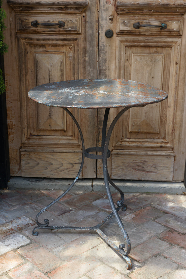 Original French Metal Garden Table