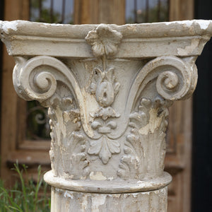 19th Century French Plaster Plinth