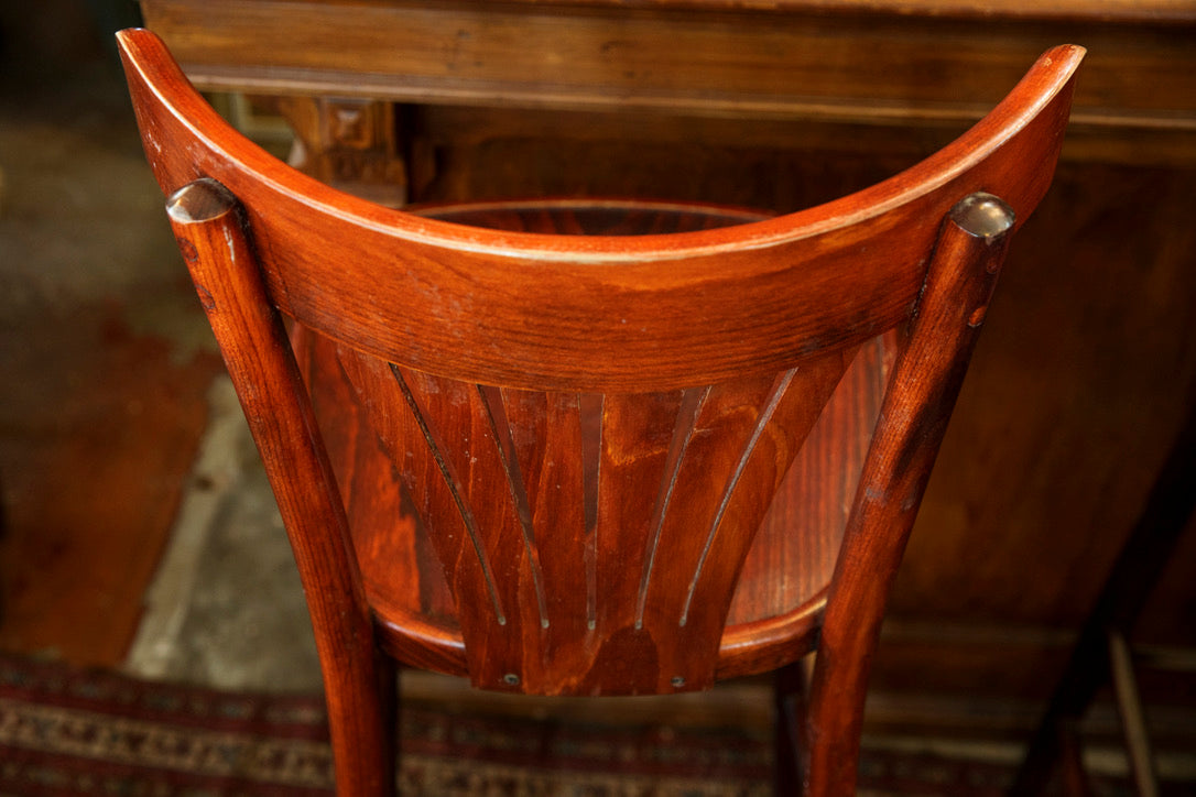 Wooden French Bistro Bar Chairs