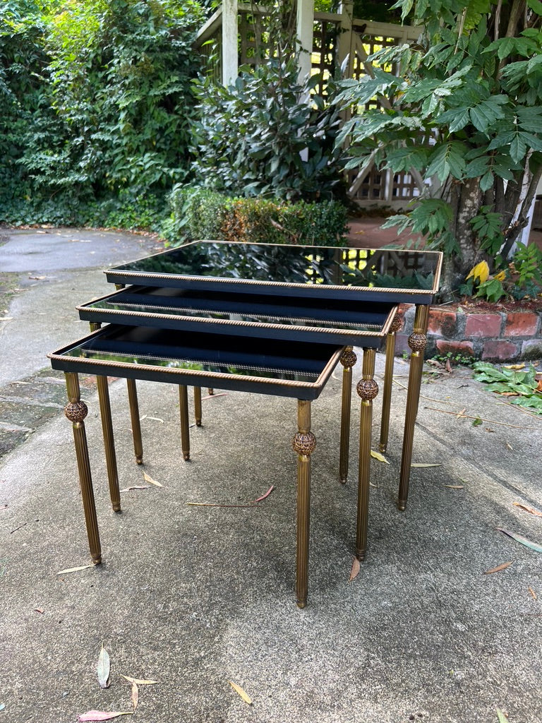 Original French Mid Century Nest Tables