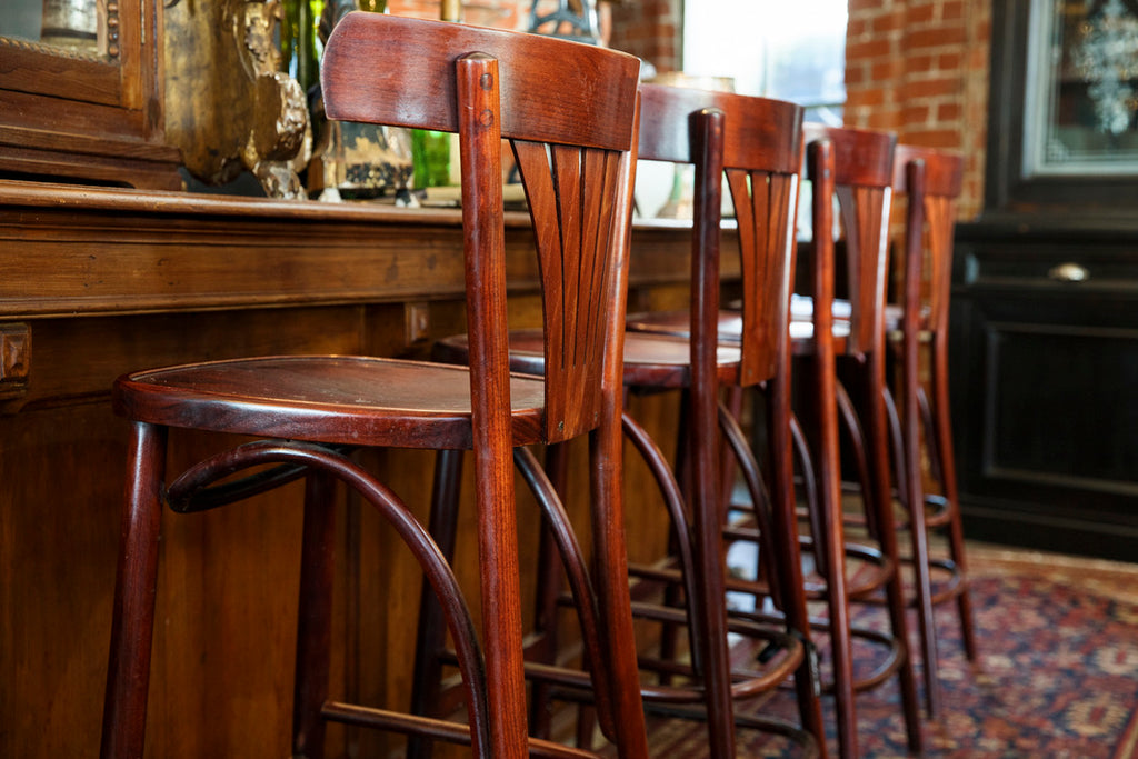 Wooden French Bistro Bar Chairs