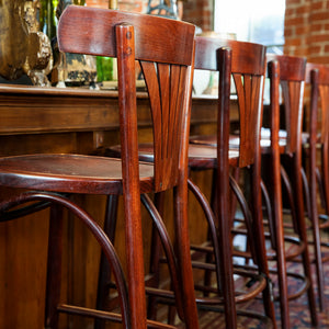 Wooden French Bistro Bar Chairs