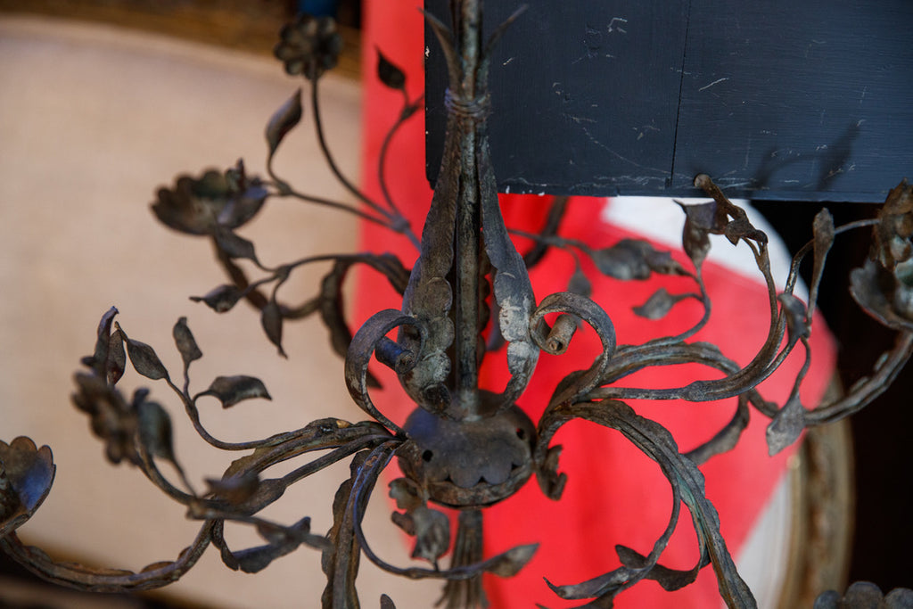 French 19th Century Wrought Iron Candelabra