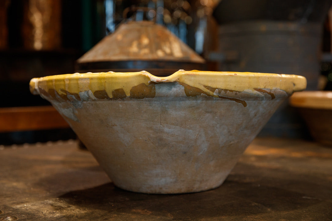 French Provence Confit Bowl - Yellow Glaze