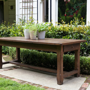 French Rich Dark Oak Dining Table