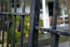 Vintage Belgian Iron Entrance Gates