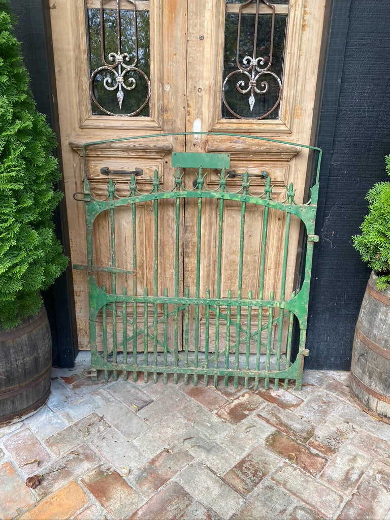 French Green Farmhouse Gate