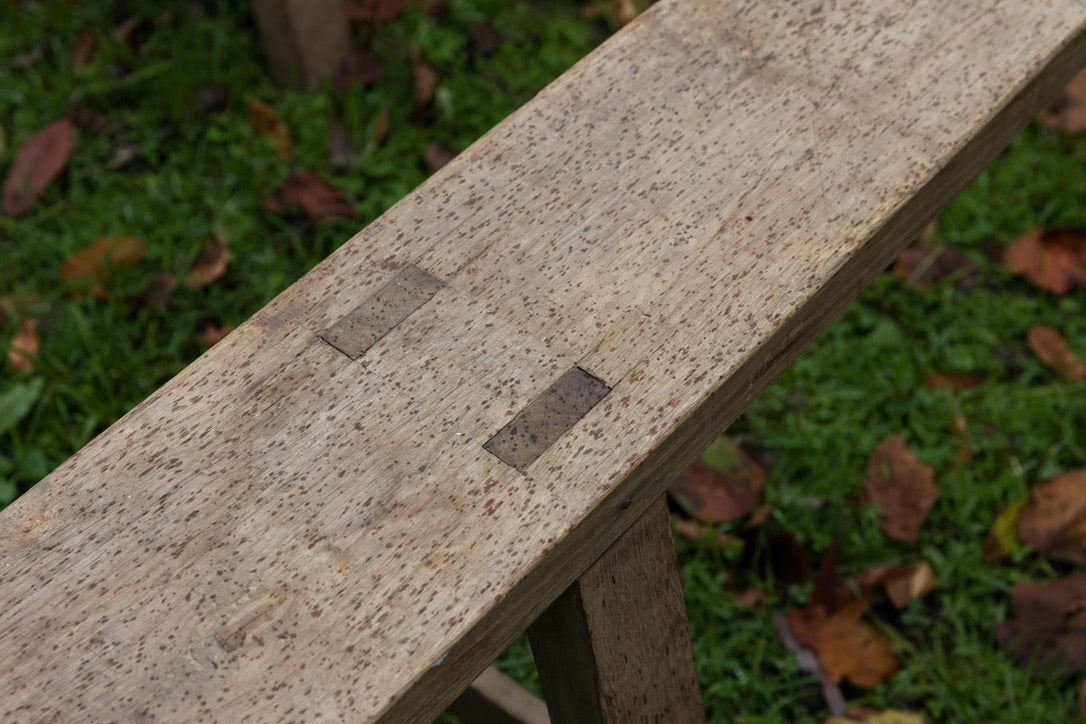 XL Vintage French Oak Bench Seats