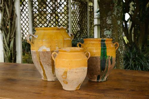 Provence 19th Century Confit Pots