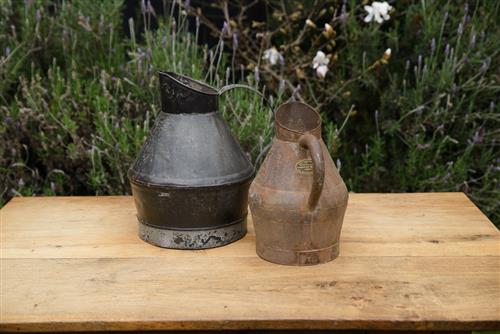 French Iron Wine Pitchers