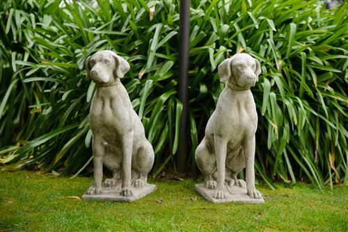 Stone Entrance Dogs