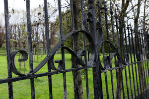 Large Antique French Wrought Iron Entrance Gates