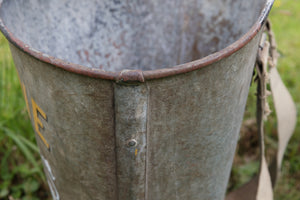 French Zinc Champagne Grape Picking Hods