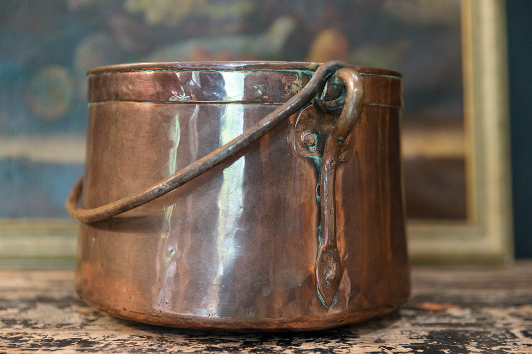 19th Century French Copper Pail - C3