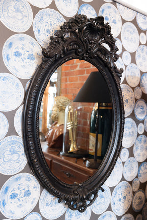 19th Century French Oval Mirror