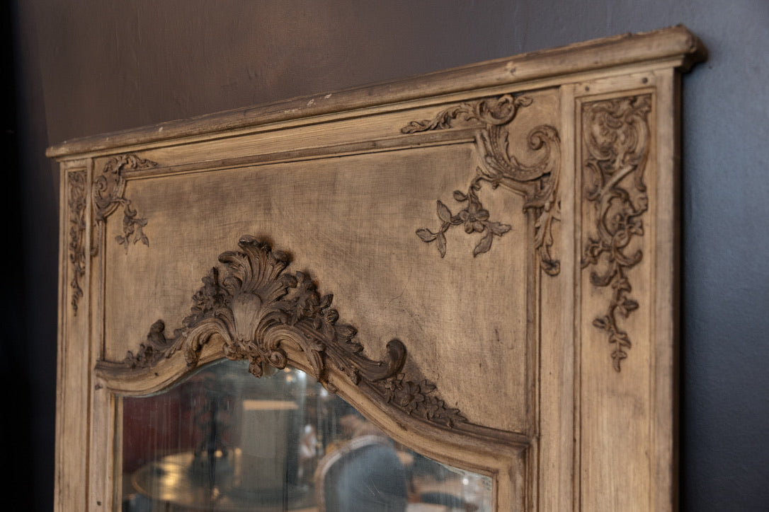 Antique French Trumeau Mirror