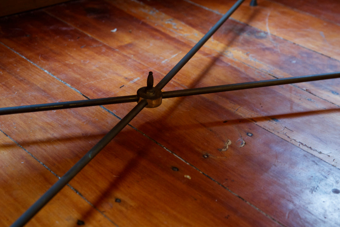Original French Brass Mid Century Coffee Table