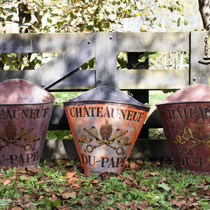 French Zinc Grape Hods - Chateauneuf Du Pape