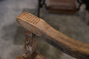 Antique Swedish Wooden Bench Seat