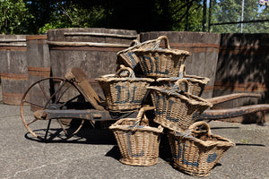 Vintage French Fruit Picking Baskets