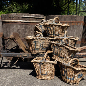 Vintage French Fruit Picking Baskets