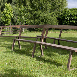 XL French Wooden Chapel Benches