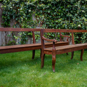 1930's French Oak Bench Seats