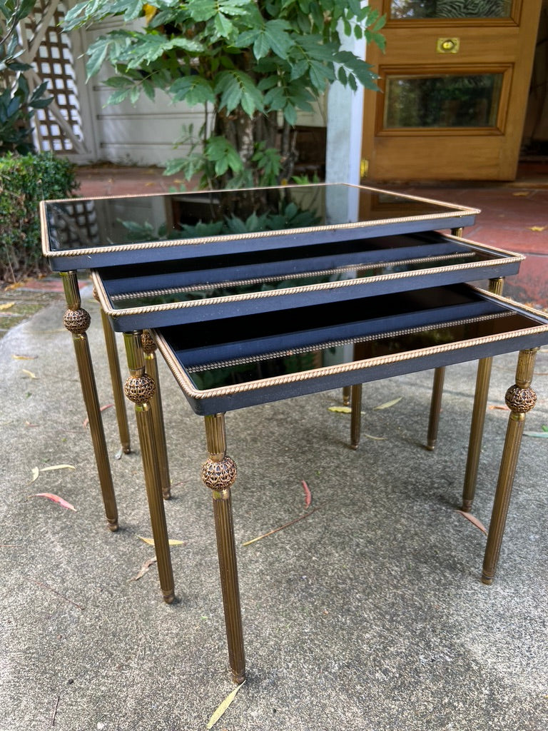 Original French Mid Century Nest Tables