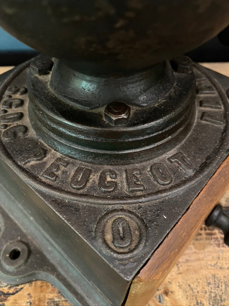 Antique Original French Industrial Peugeot Coffee Grinder
