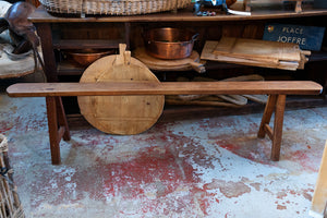 Antique French Cherrywood Bench Seat