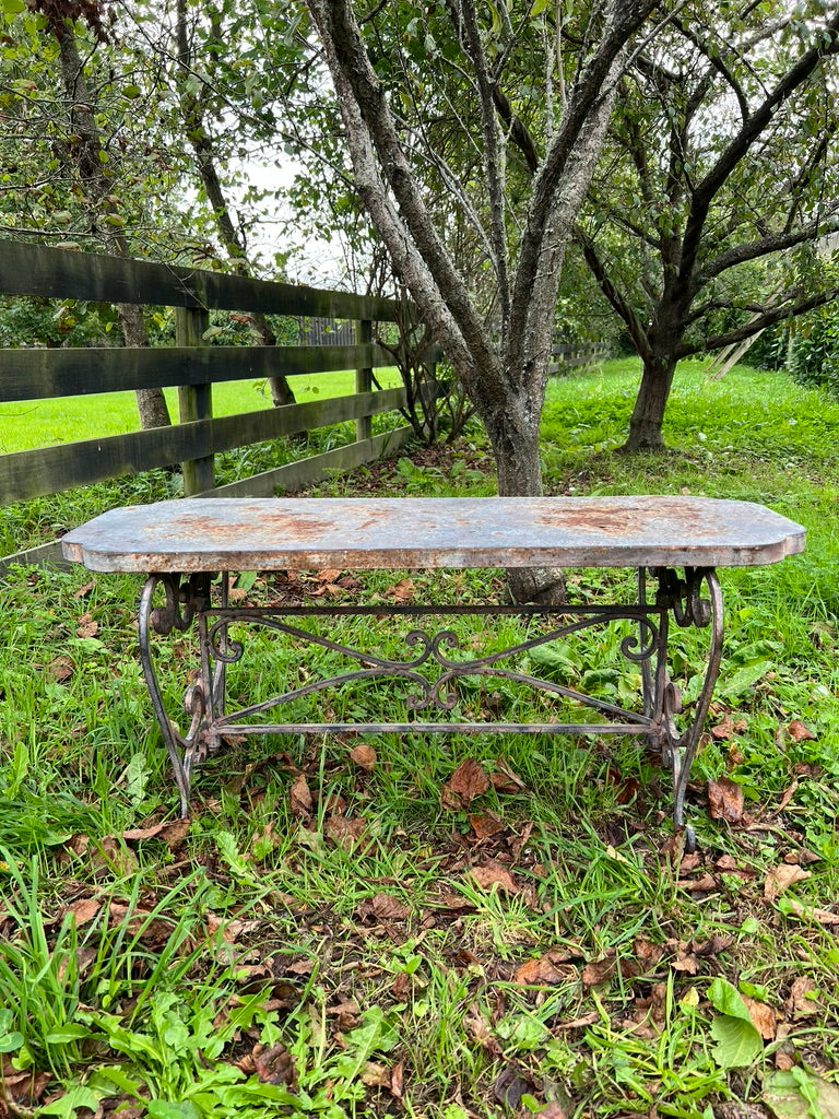 French Metal Garden Table