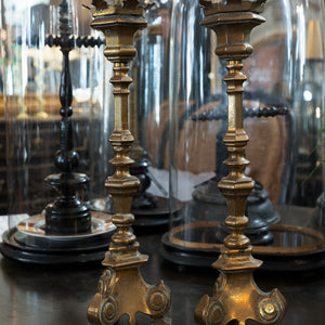 French Brass Candlesticks - No 1
