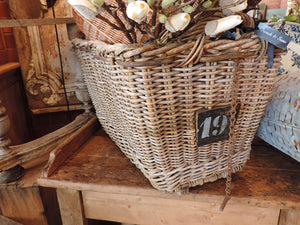 French Factory Wicker Basket