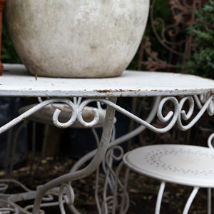 French Iron Garden Table