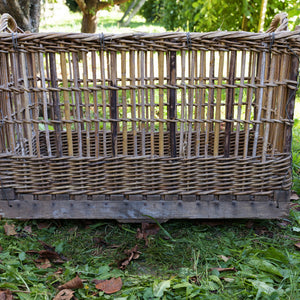 Large Vintage French Wicker Trolley - No 25