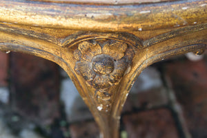 Italian Marble Topped Gilded Parlour Table