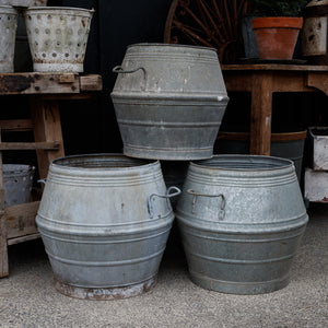 Zinc Doly Wash Tub Planters