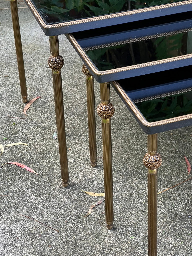 Original French Mid Century Nest Tables