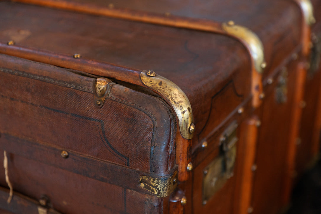 Original French 1920's Travellers Trunk