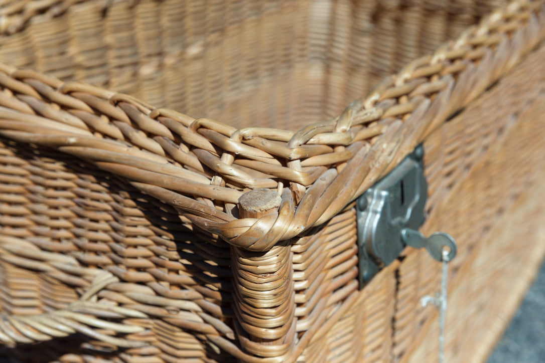 French Cane Hamper/Trunk